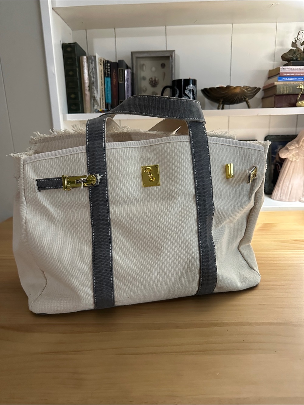 Grey Boat and Tote Boatkin